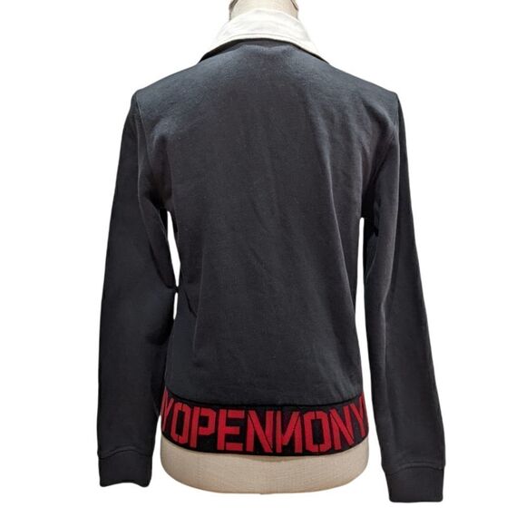 Opening Ceremony Women's Black Front Laced Collared Sweater Size S/P - Picture 2 of 8